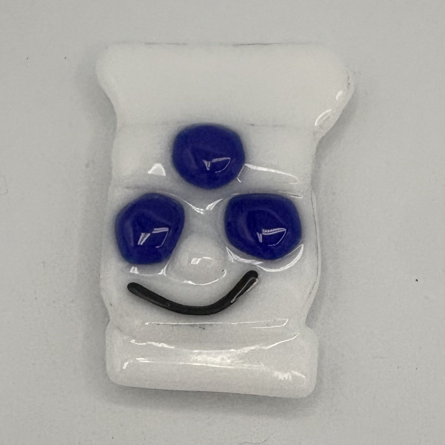 Michael Smith, Fused Glass Magnet, Baking Mascot