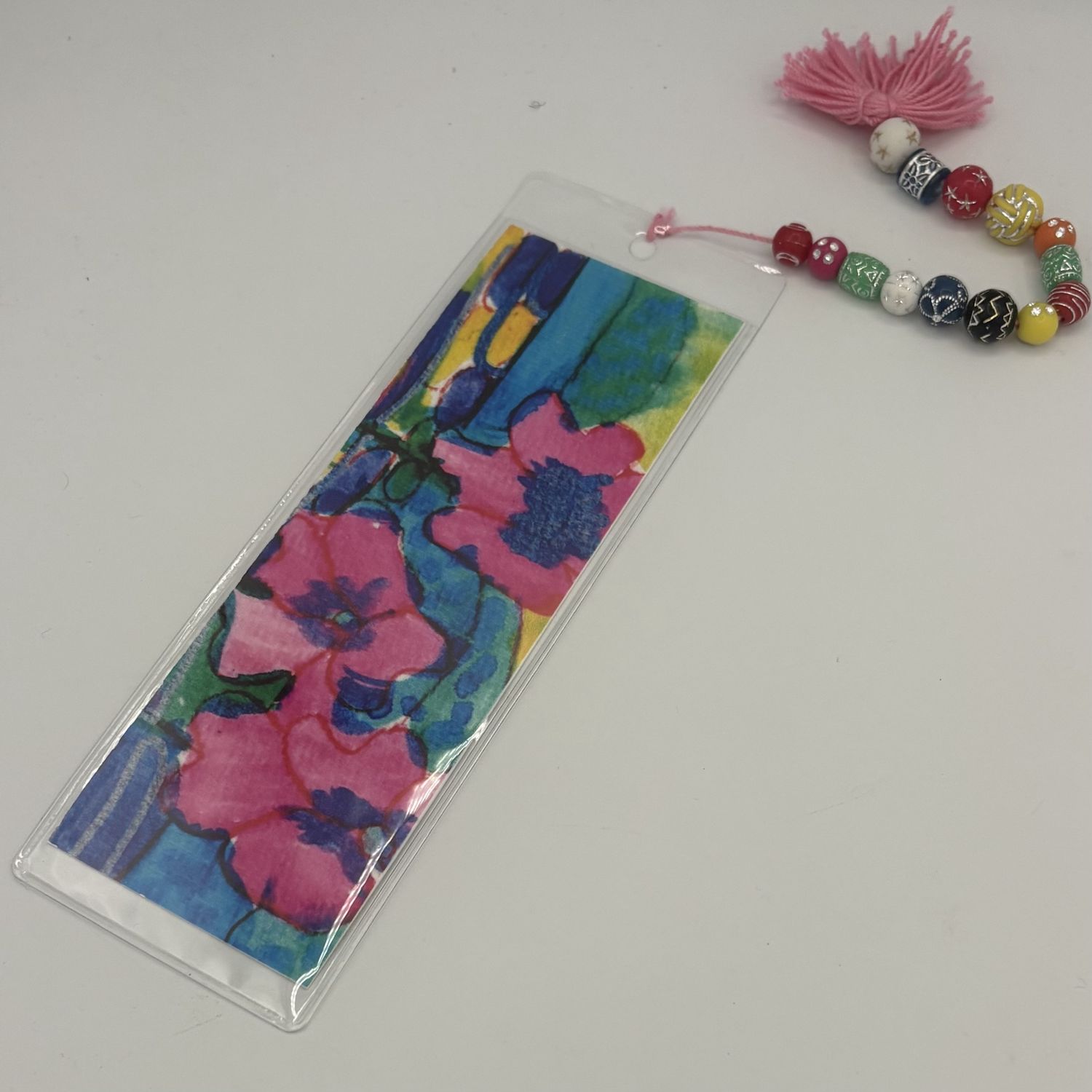 Beth Shaw, Bookmark, Vibrantly Colored Florals