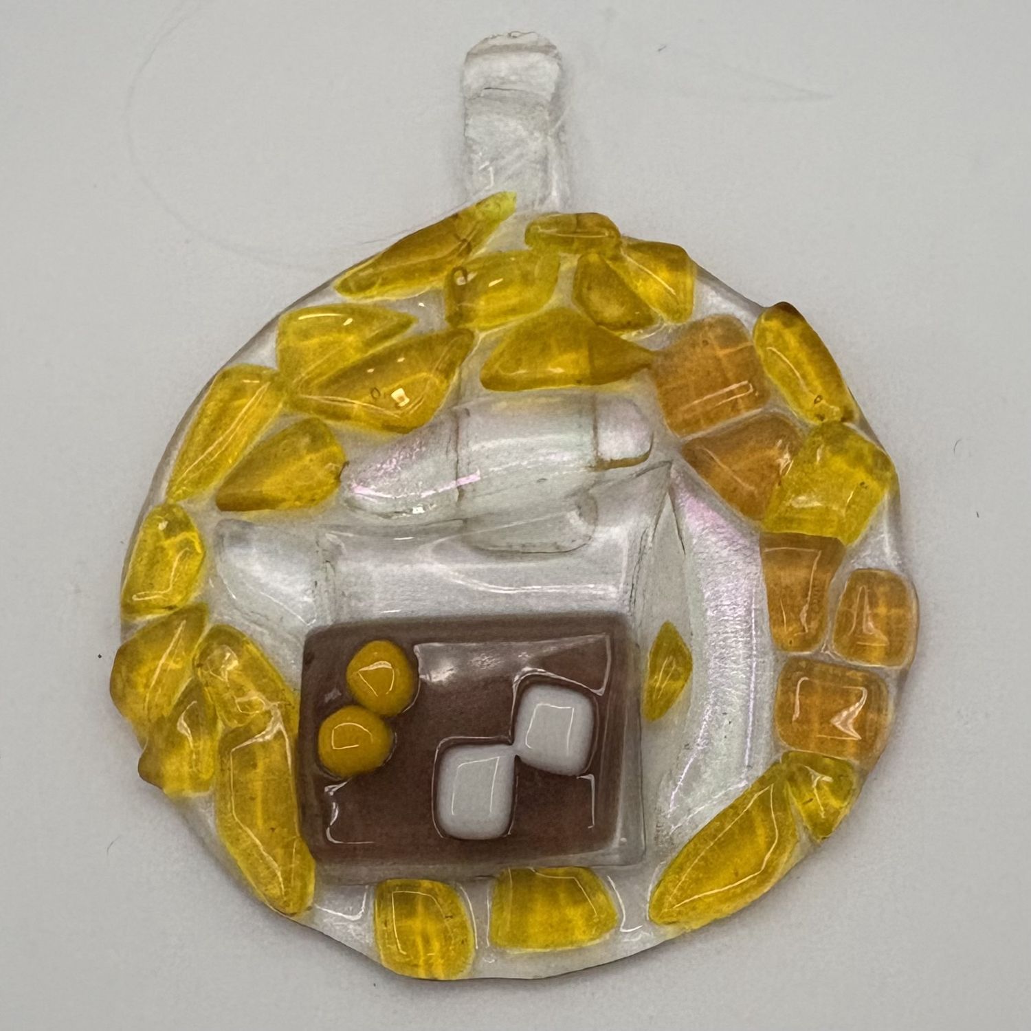 Michael Smith, Fused Glass Suncatcher, Pitcher of Tea