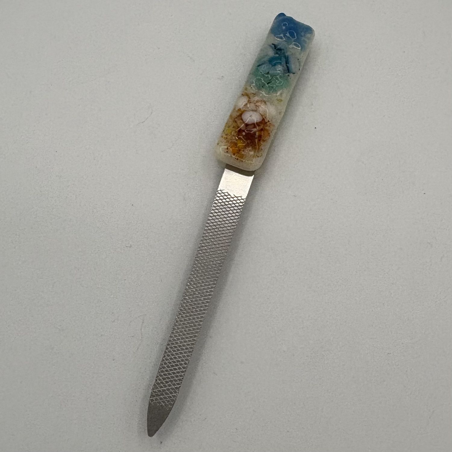 Hailey Lusk, Nail File, Abstract Coastal Design