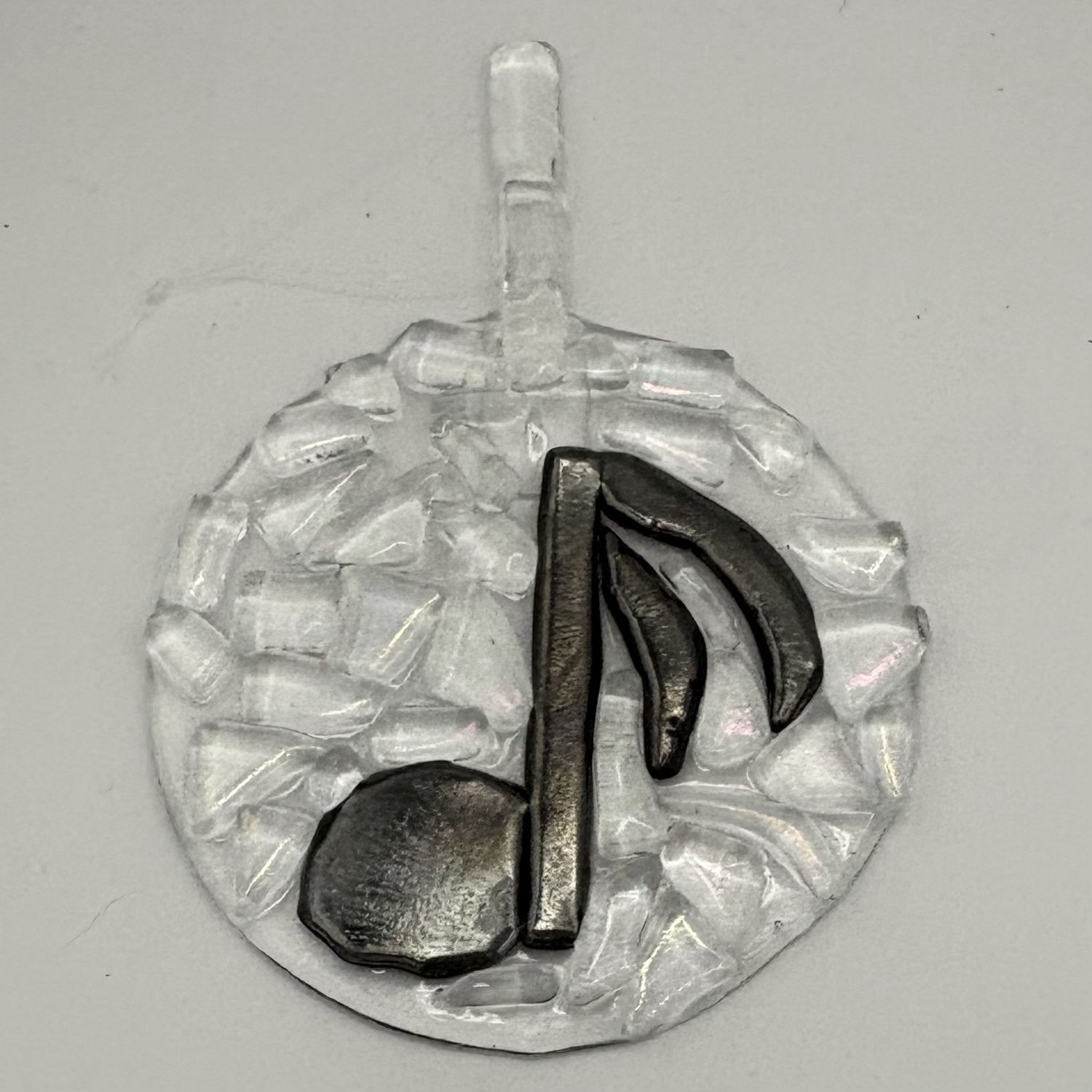Duane Sparks, Fused Glass Suncatcher, Music Note