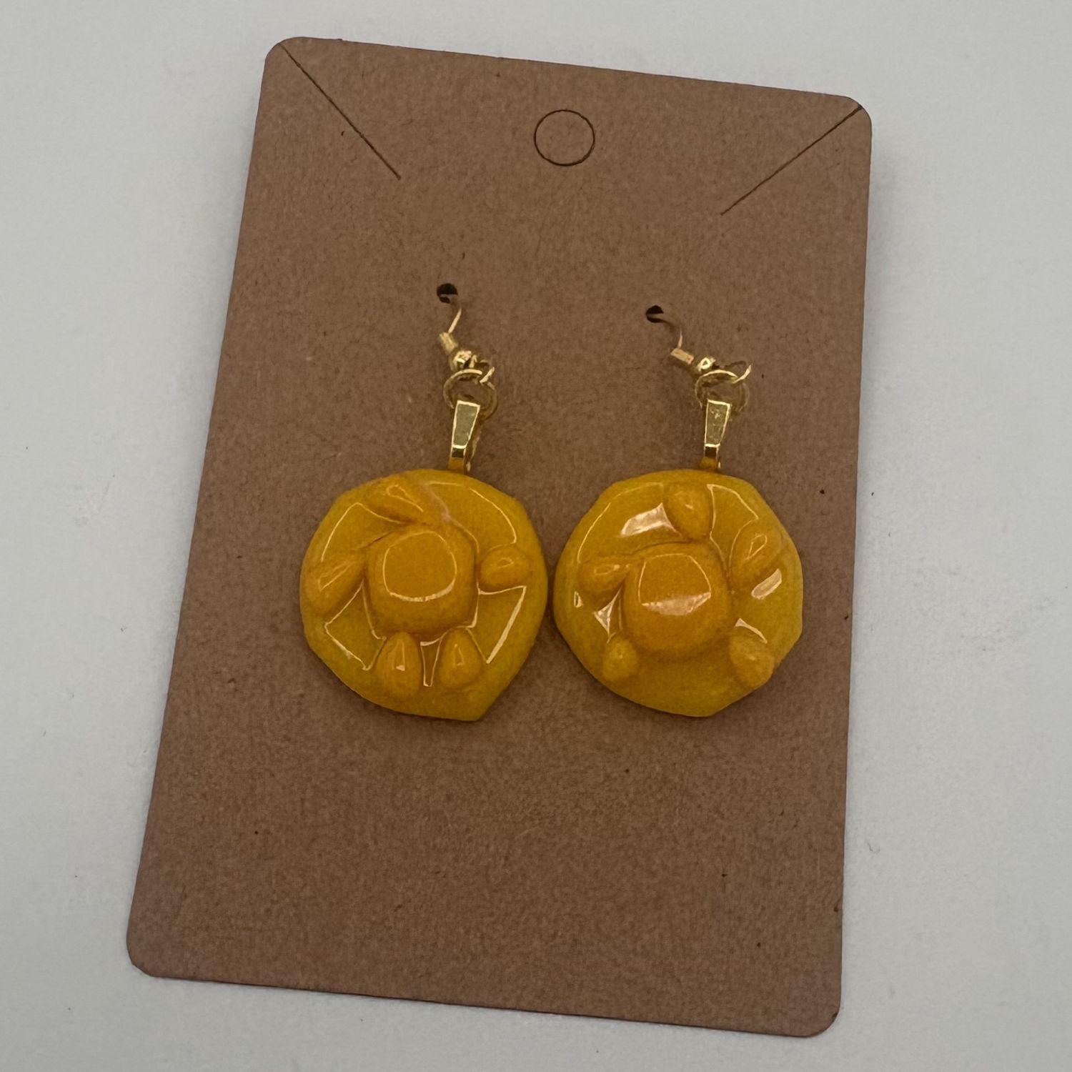 Breanna Allmandinger, Fused Glass Earrings, Little Suns