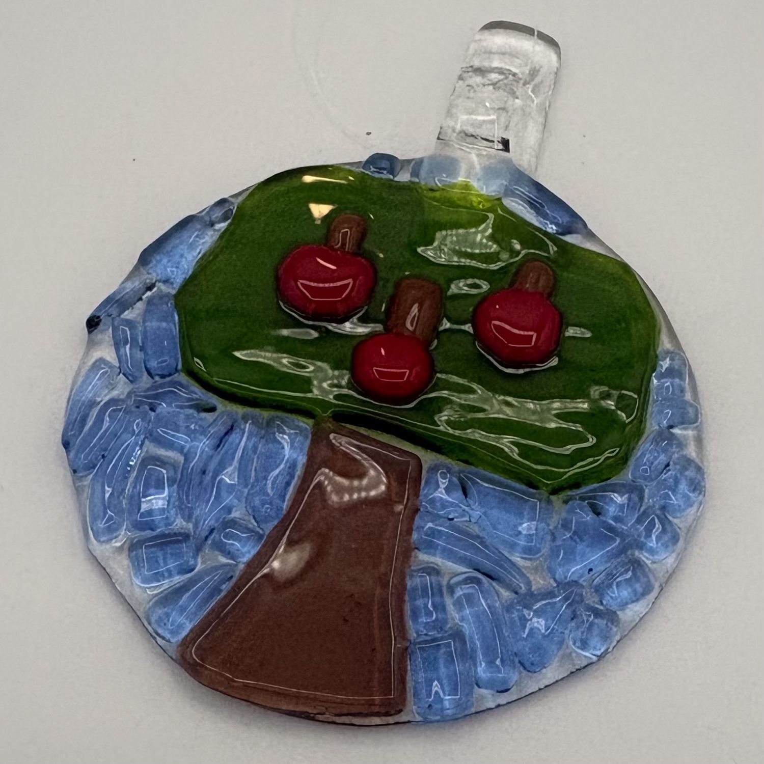 Jessica Bays, Fused Glass Suncatcher, Apple Tree
