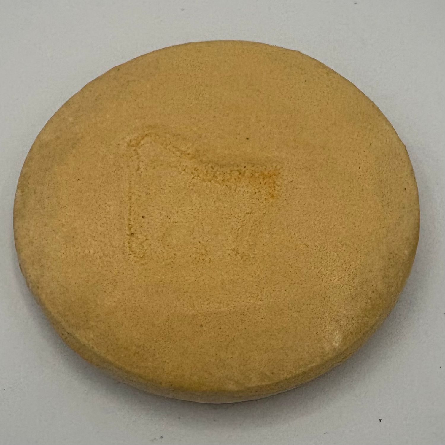 Dale Murphy, Ceramic Coaster, Cat Indent on Yellow 1