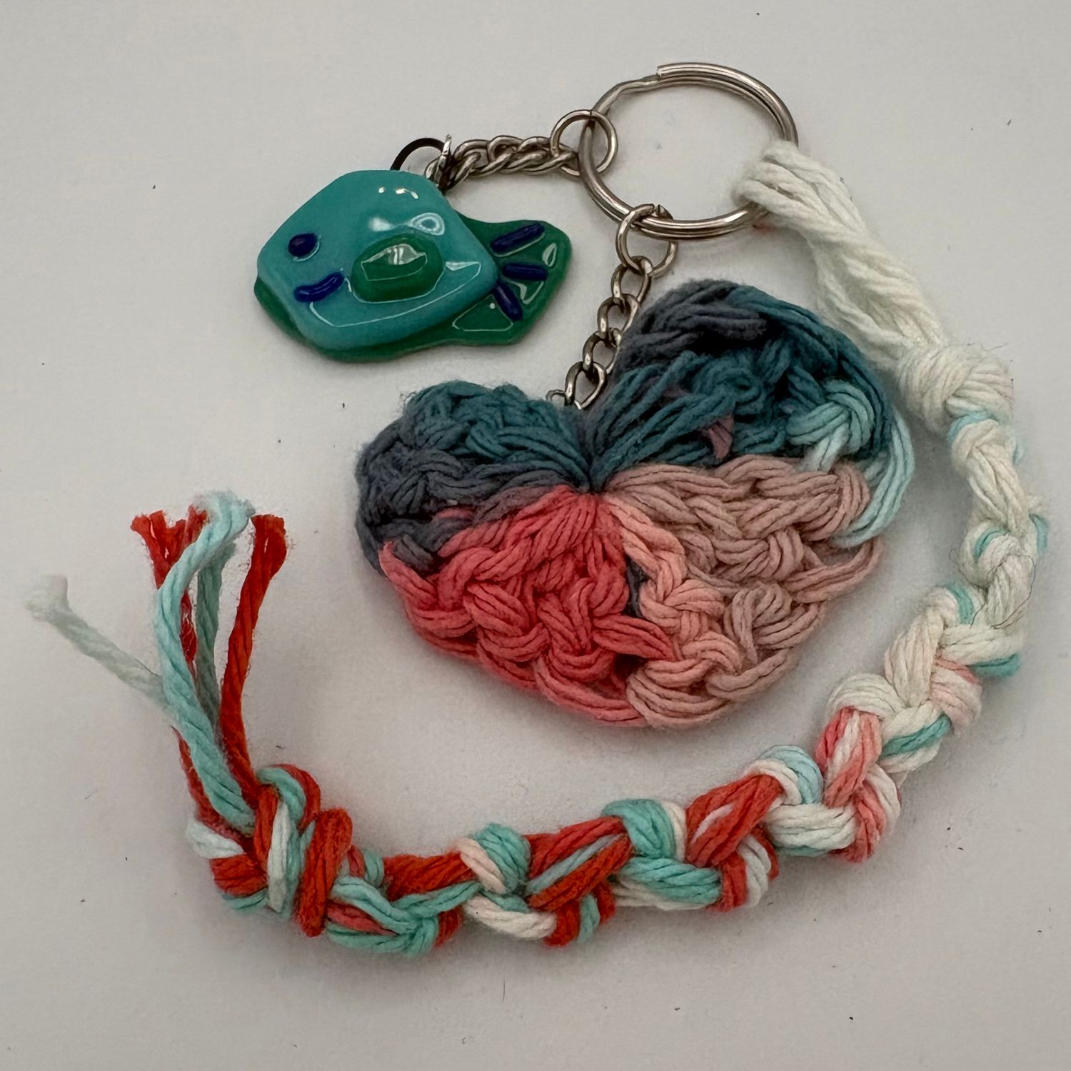 Kathryn Feldmann, Keychain, Colorful Fish and Heart