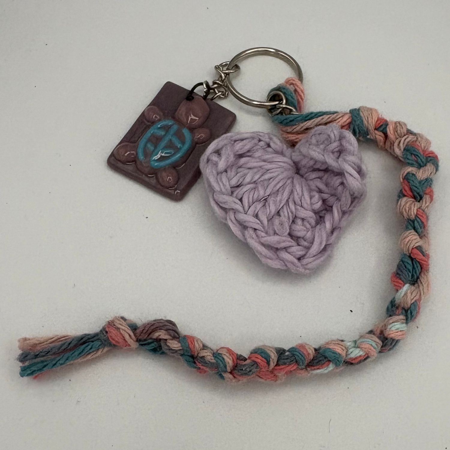 Kathryn Feldmann, Keychain, Purple Turtle and Heart