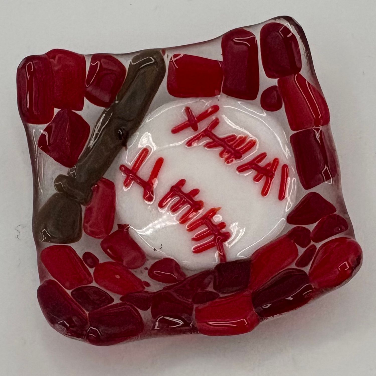 Dale Murphy, Fused Glass Ring Dish, Baseball
