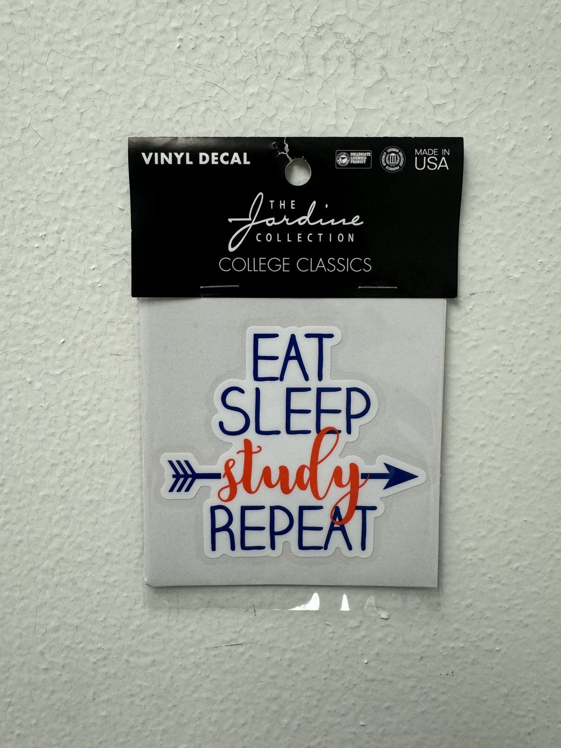 DECAL VINYL EAT, SLEEP, STUDY JARDINE