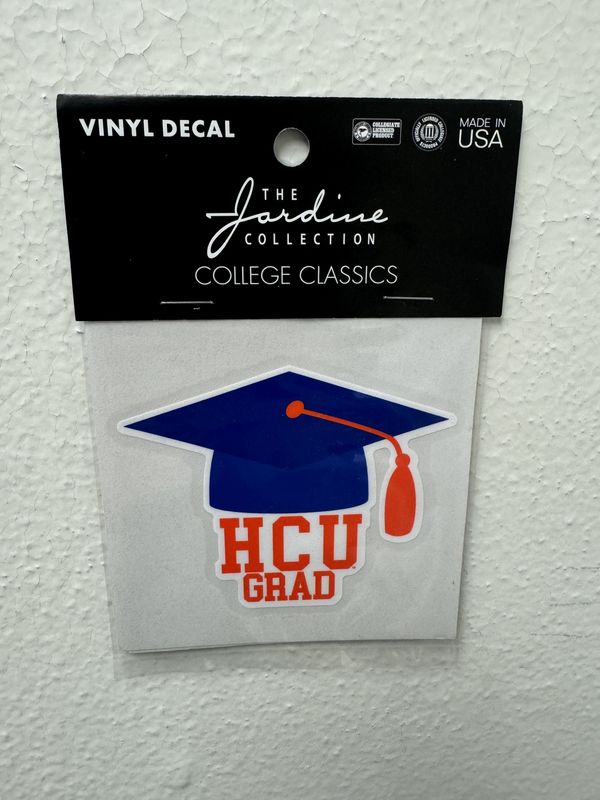 HCU GRAD VINYL DECALS 3.5&quot;