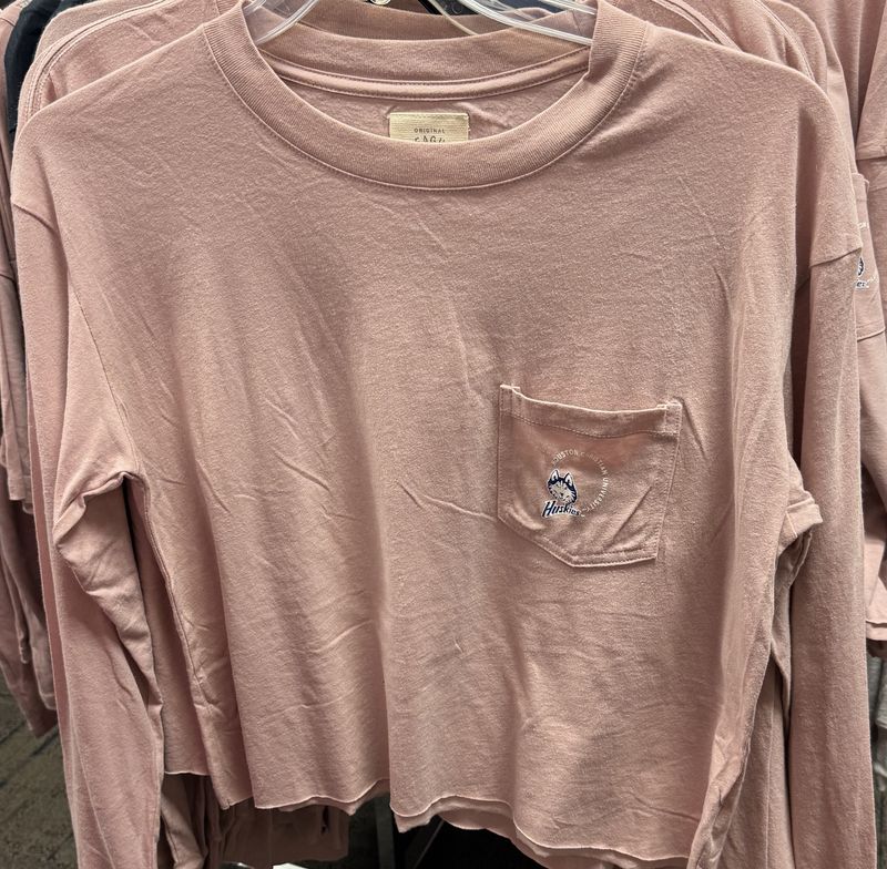 HUSKIES HCU CROPPED LONG SLEEVE TEE