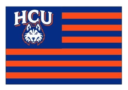 HCU 2&#39;X3&#39; DURAWAVE FLAG ORANGE STRIPES