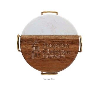 HCU WOOD MARBLE COSTER