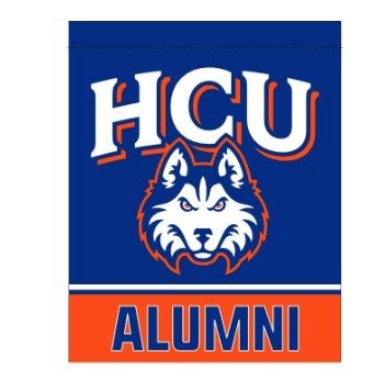GARDEN FLAG HUSKY HEAD ALUMNI