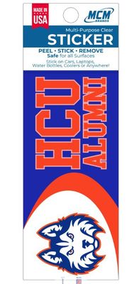 HCU ALUMNI STICKER 2.75&quot; x 6