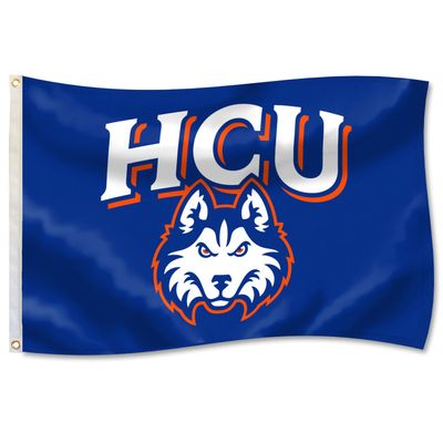 FLAG 3f' X 5f' DURAWAVE HCU HUSKY HEAD GO HUSKIES
