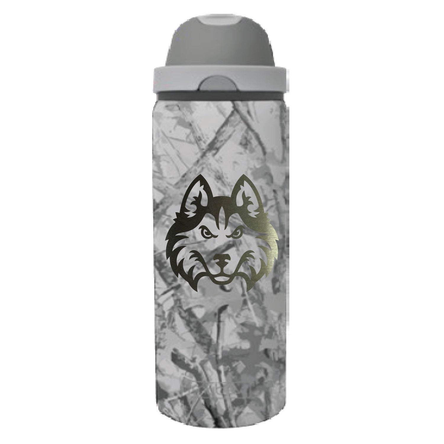 32 oz CAMO HUSKY HEAD