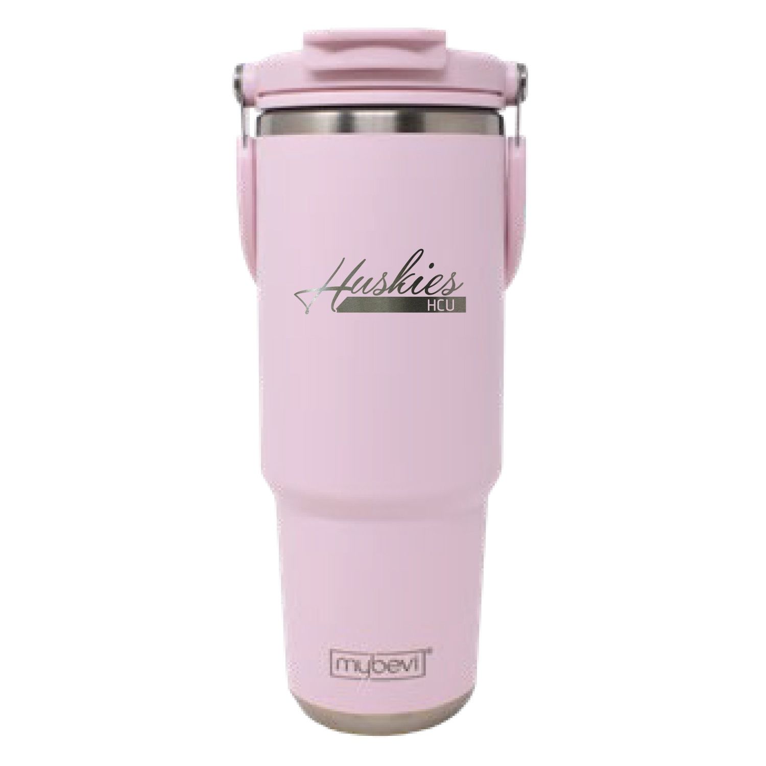 30OZ SCRIPT HUSKIES PINK