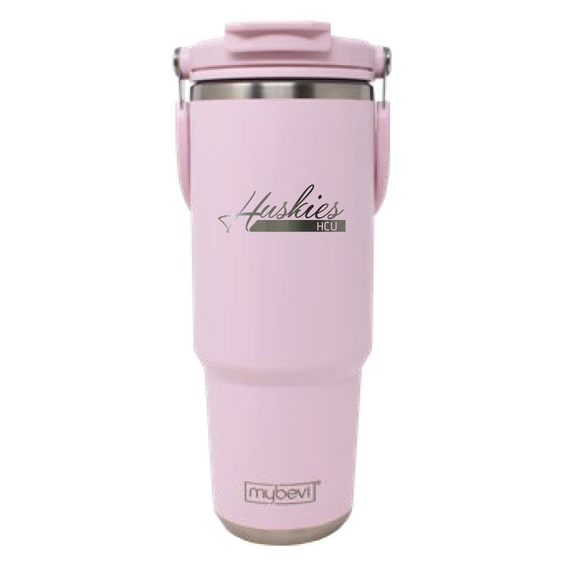 30OZ SCRIPT HUSKIES PINK