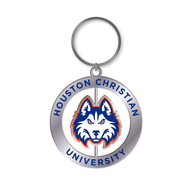 HUSKY HEAD KEY TAG SPINNER