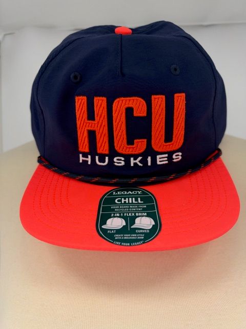NAVY AND ORANGE HCU CAP CORD
