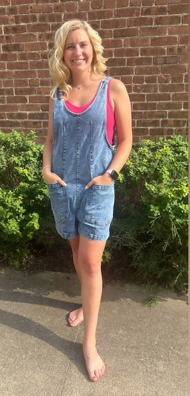 Denim Romper