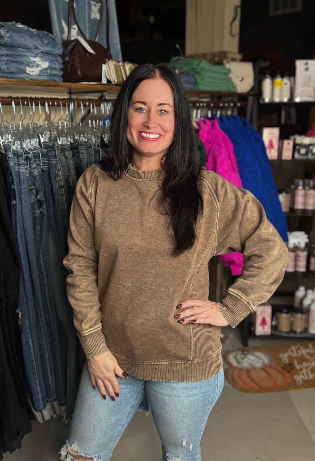 Acid Wash Ribbed Side