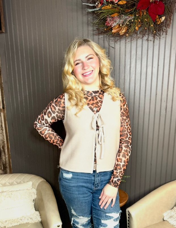 Tie Front Vest