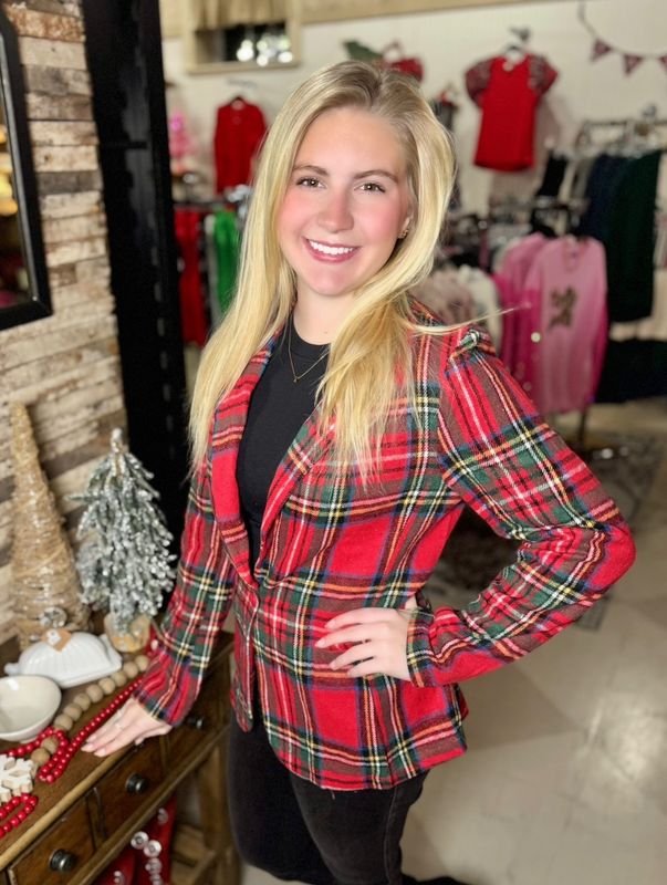 Plaid Blazer