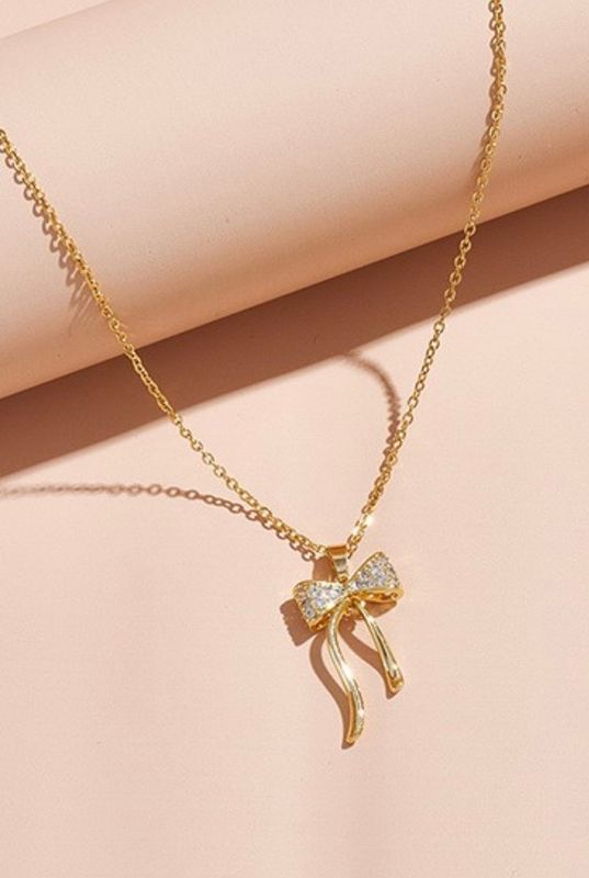 Blingy Bow Necklace