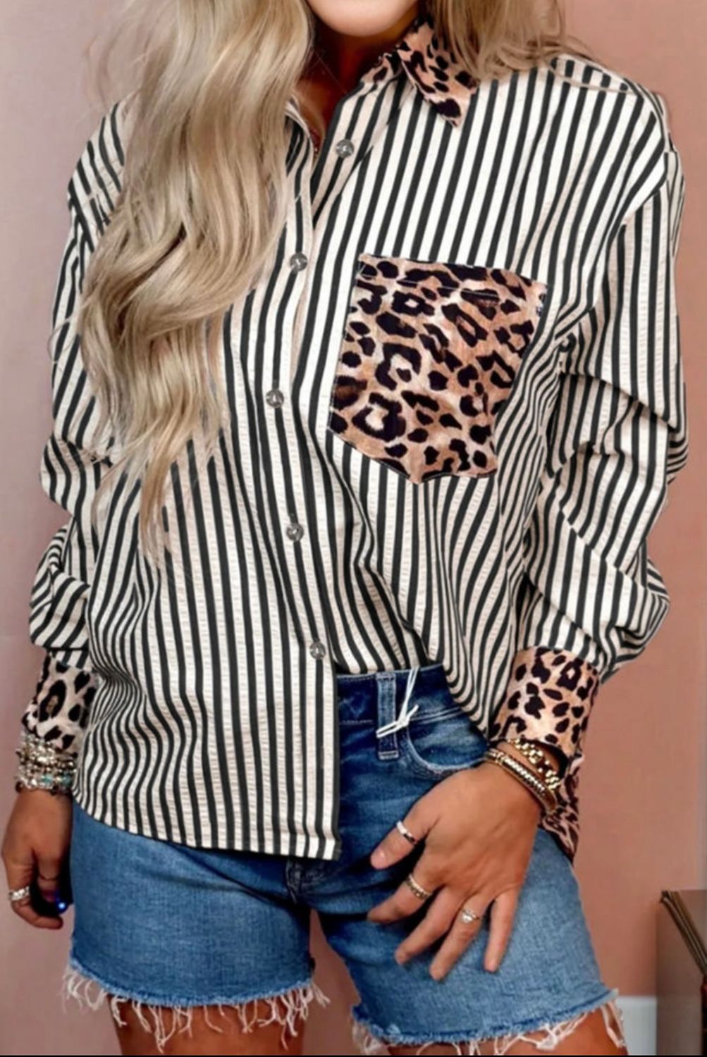 Black Striped Top