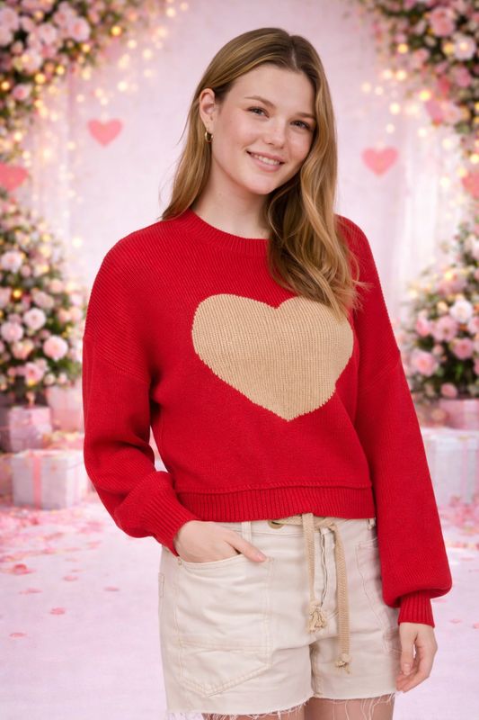 Heart Crew Neck