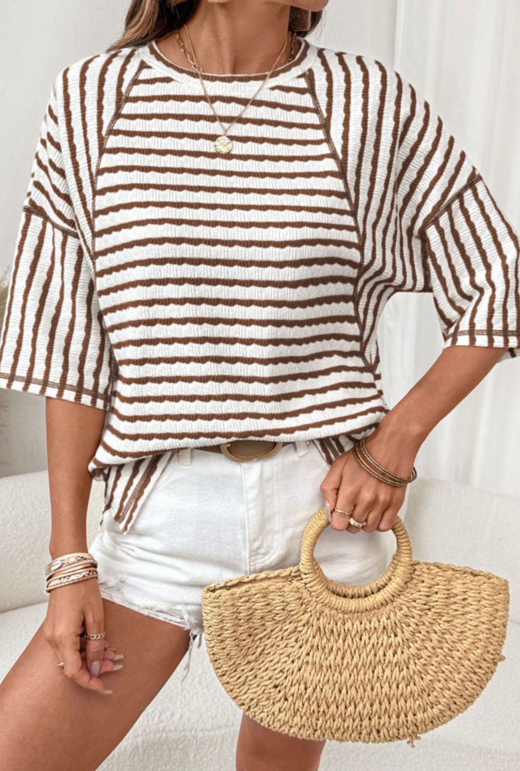 Striped Textured Knit