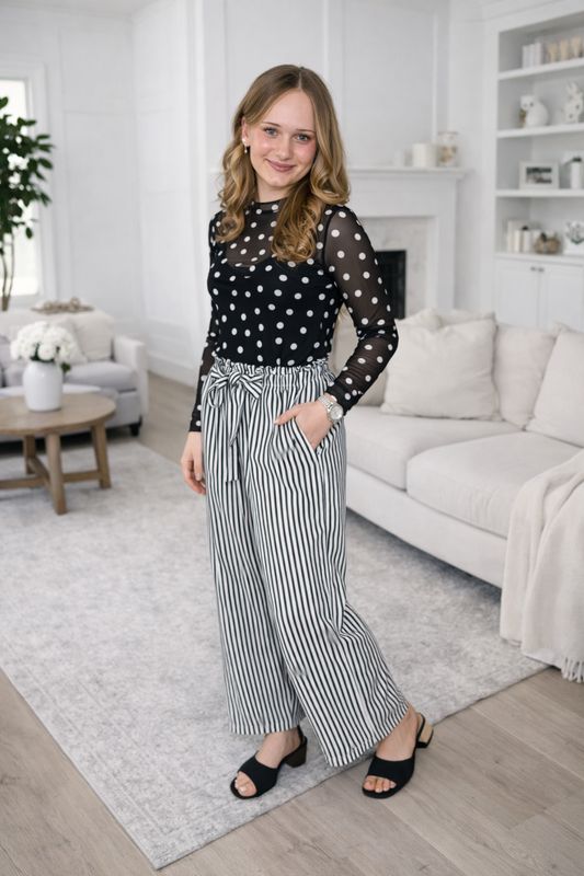 Stripe Tied Pants