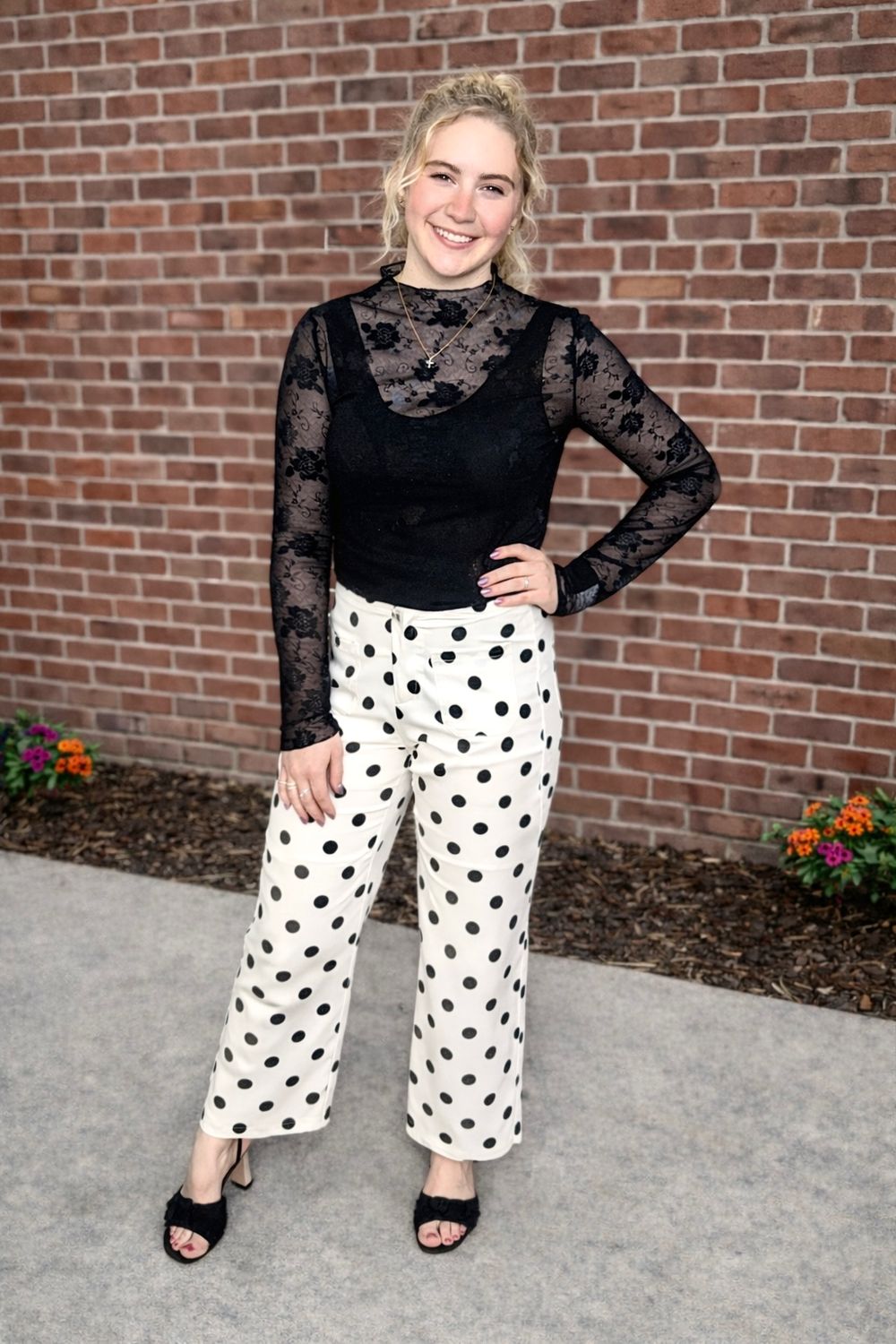 Polka Dot Loose Pants