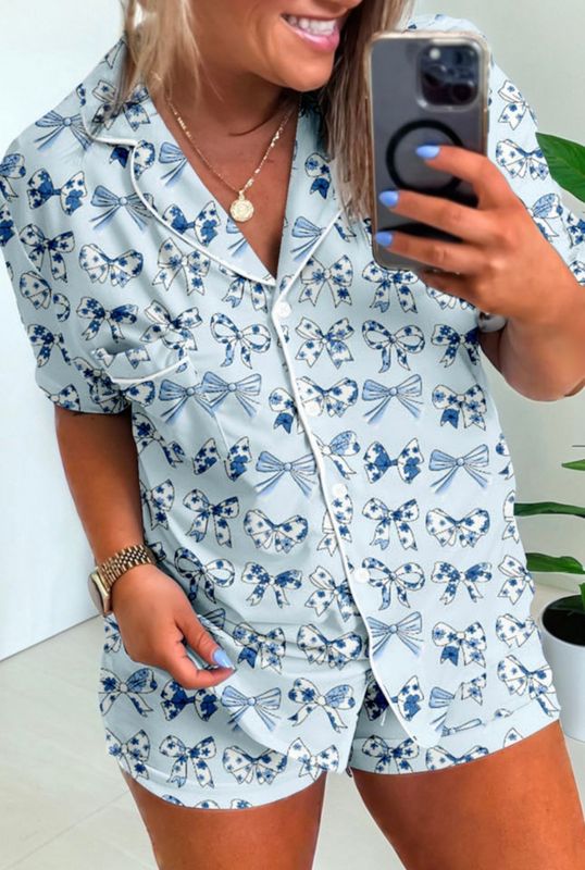 Blue Bow PJ's