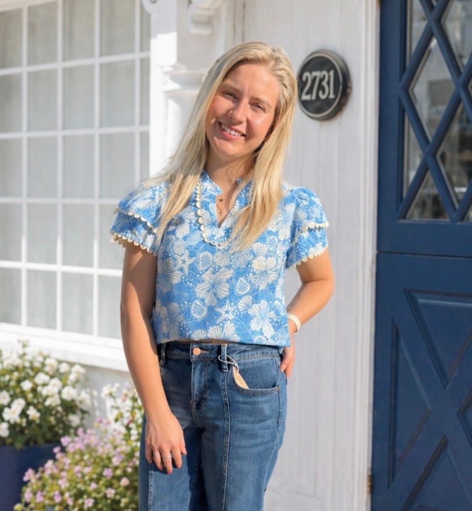 Oceanic Floral Print