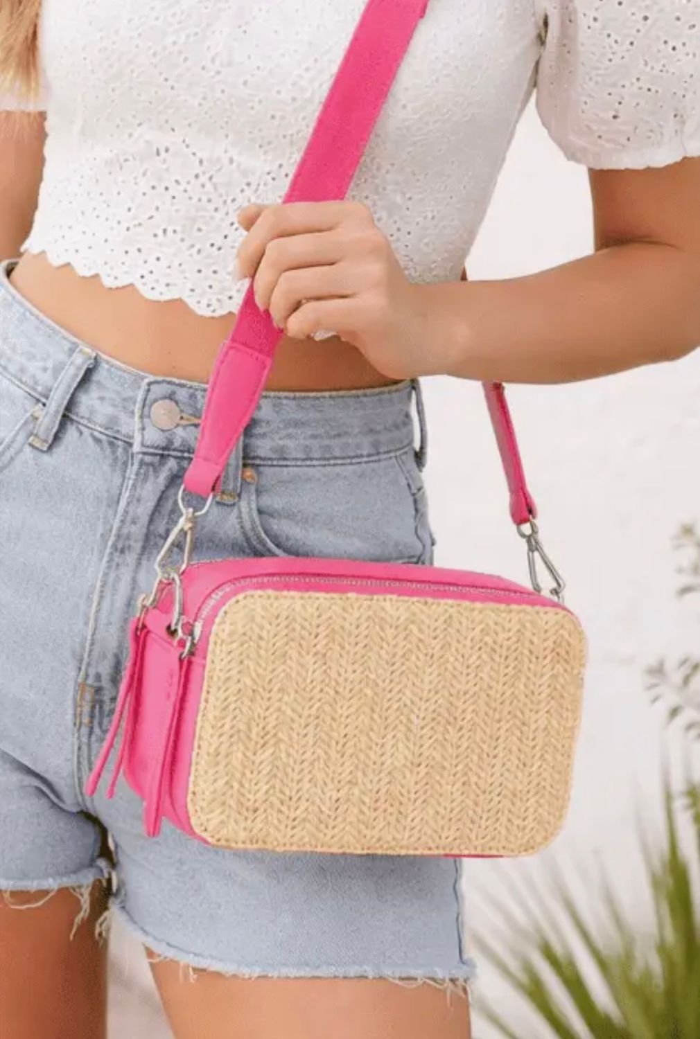 Straw Crossbody