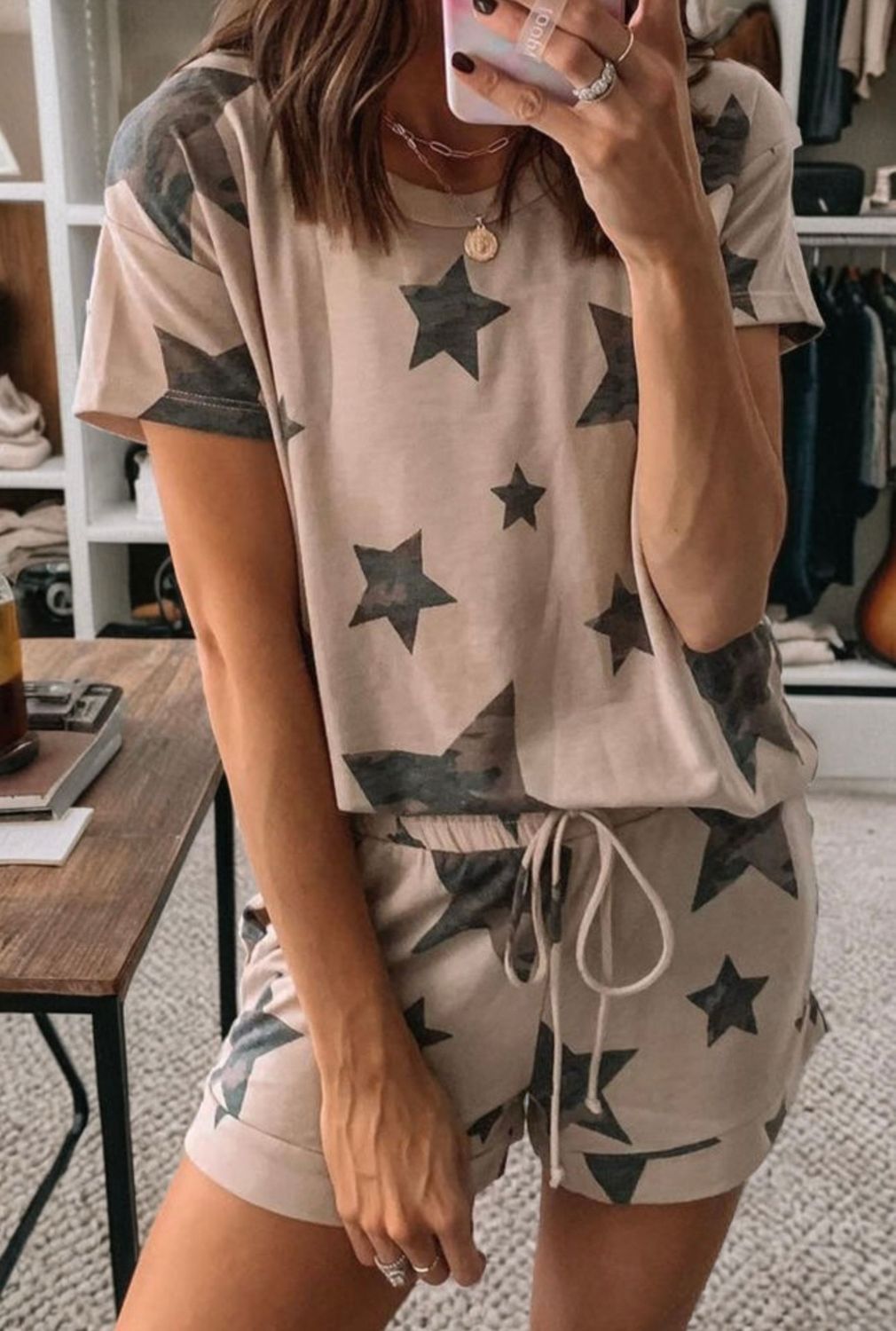 Camo Star Print