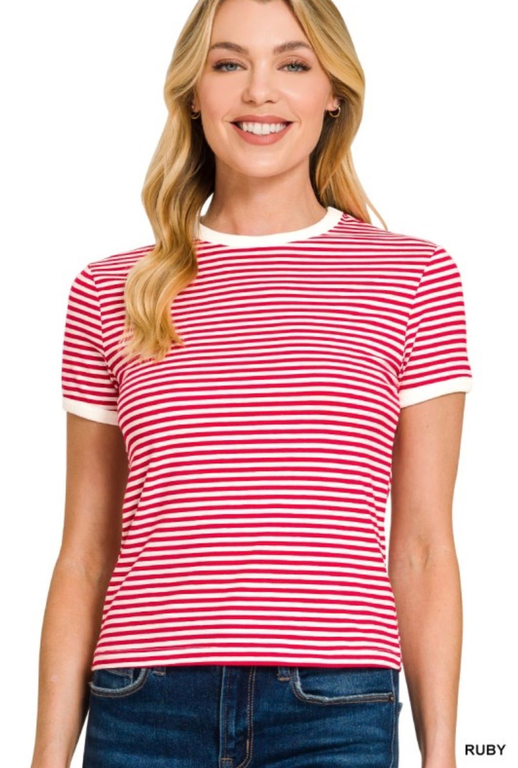 Rib Banded Tee