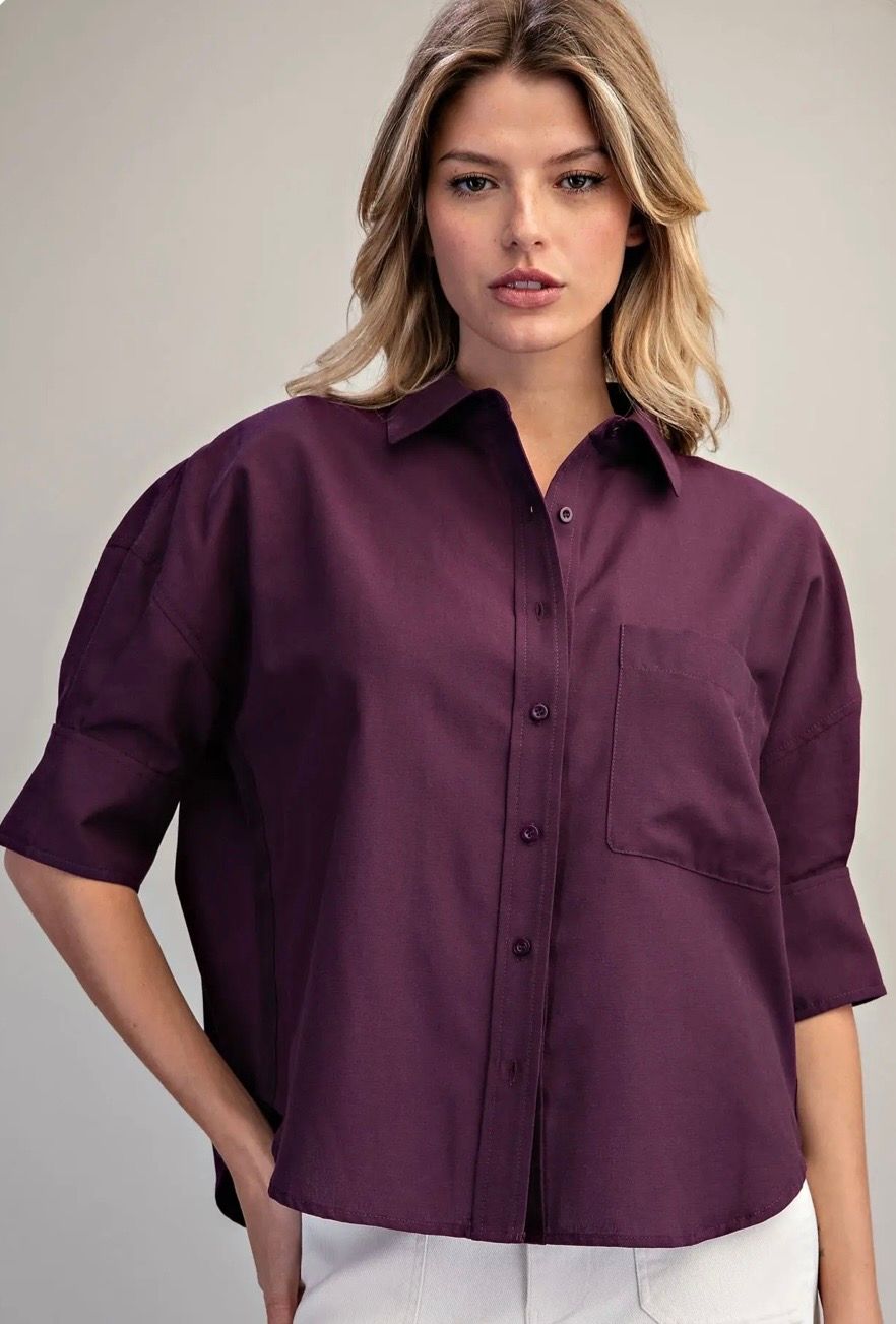 Short SL Button Down
