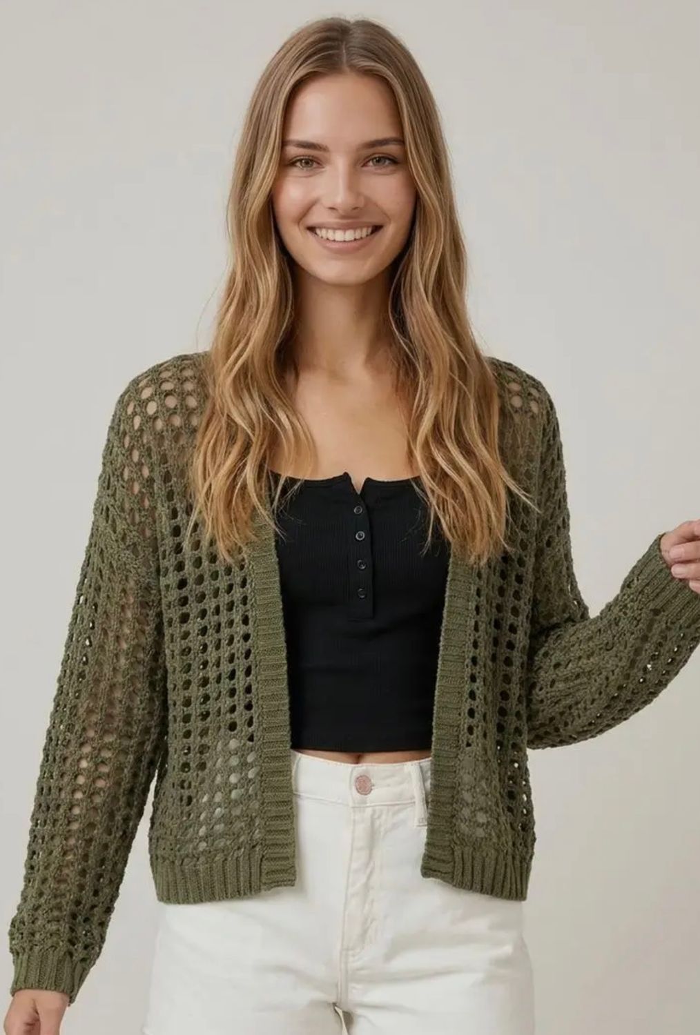 Crochet Crop Cardigan