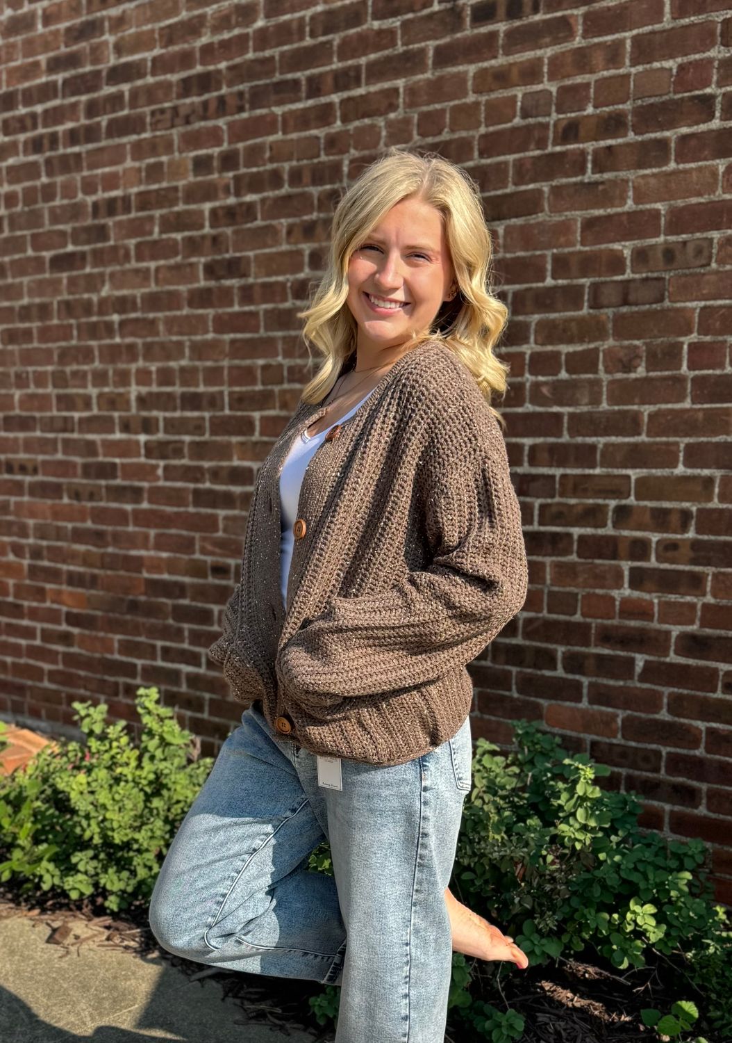 Marled Chunky Cardigan