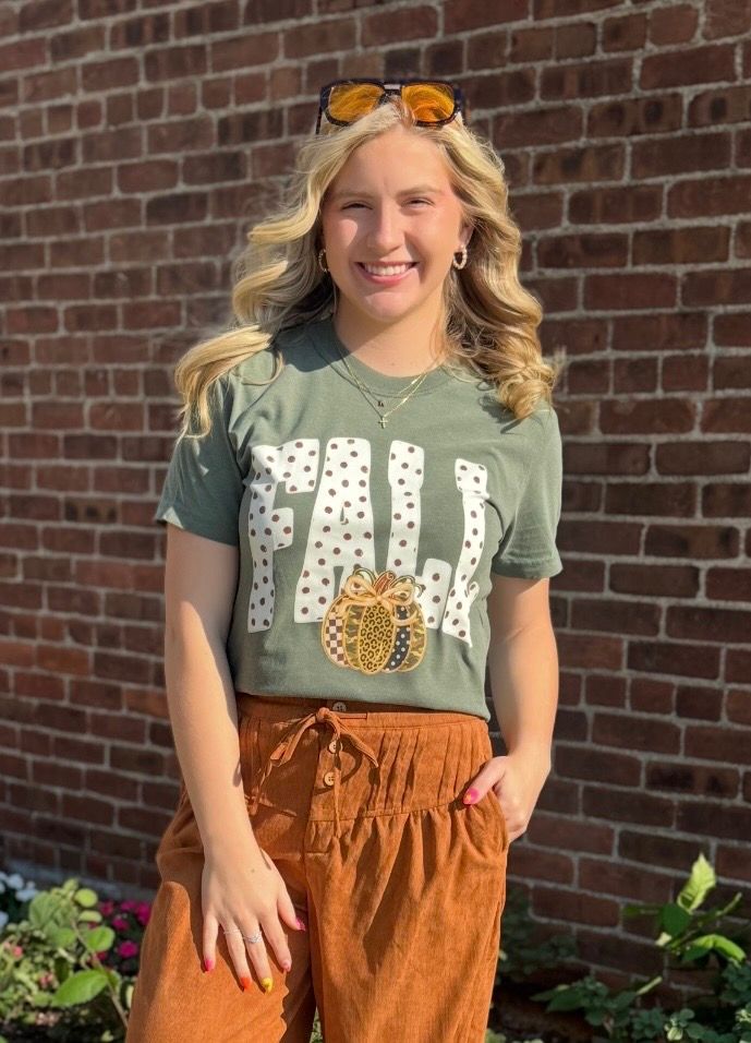 Fall Polka Dot Tee