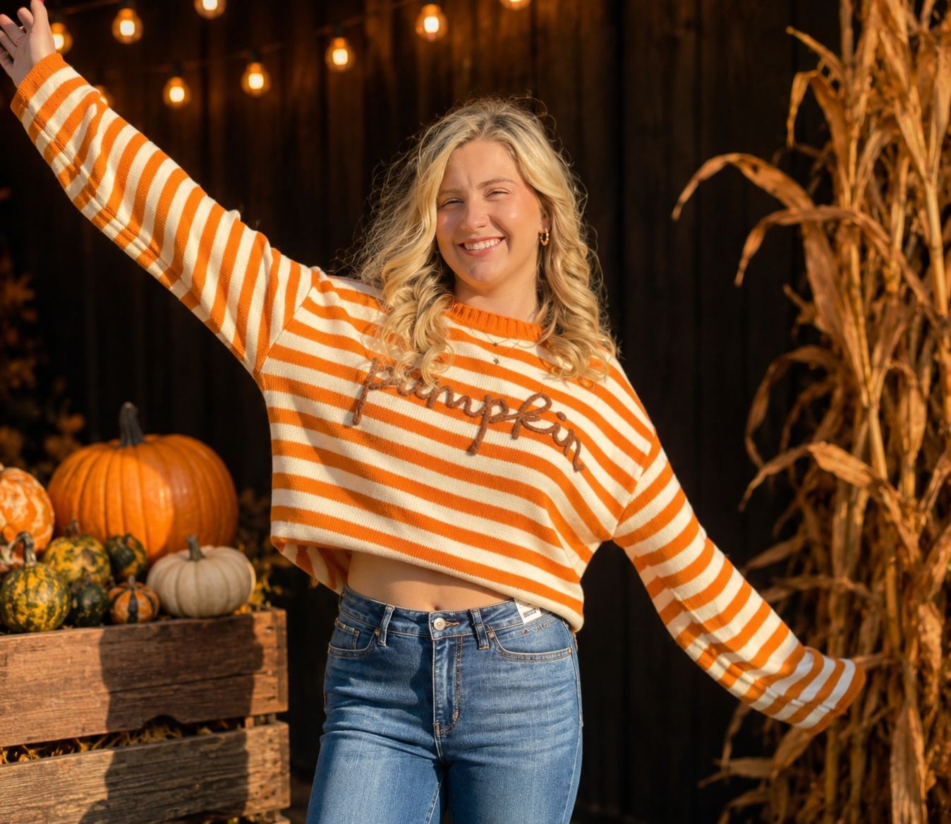 Pumpkin Script Sweater