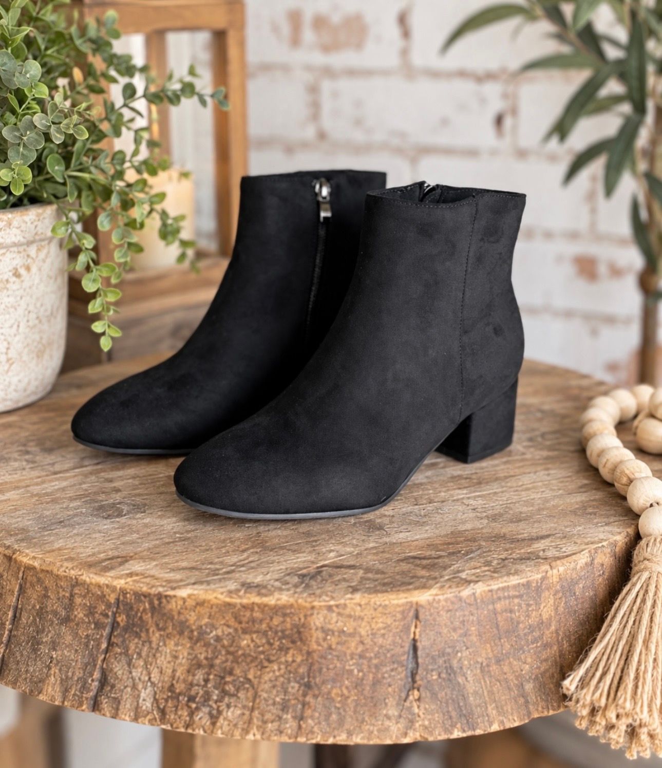 Black Suede Boot