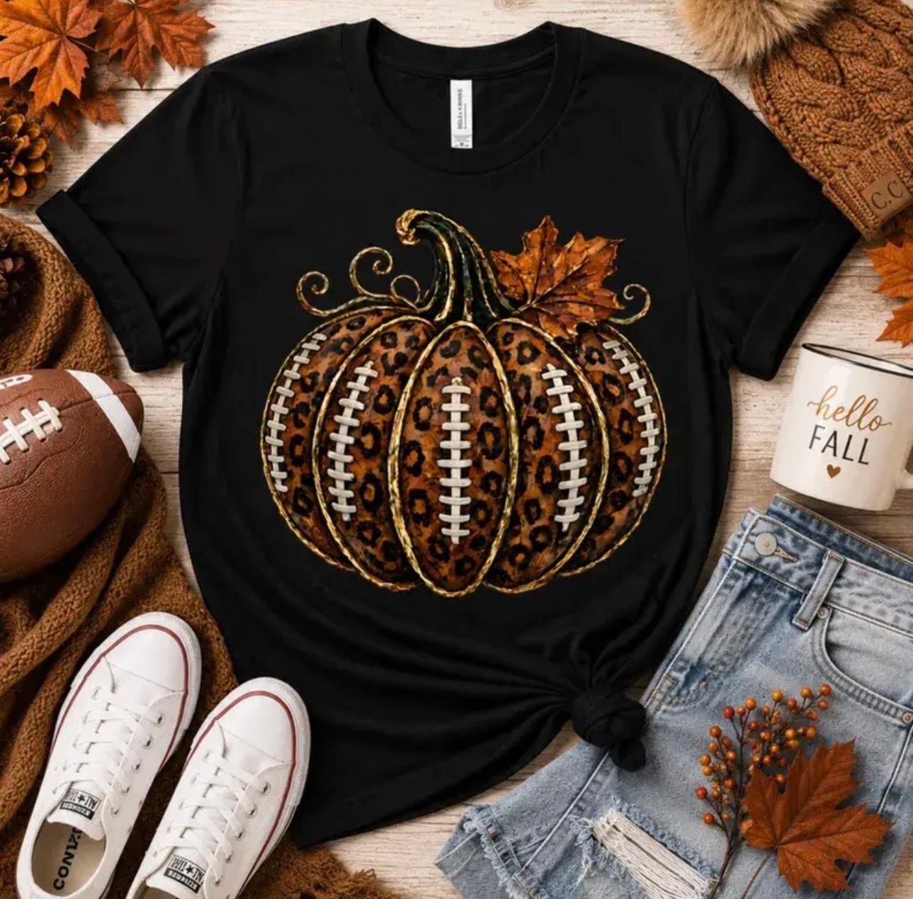 Football Pumpkin Tee