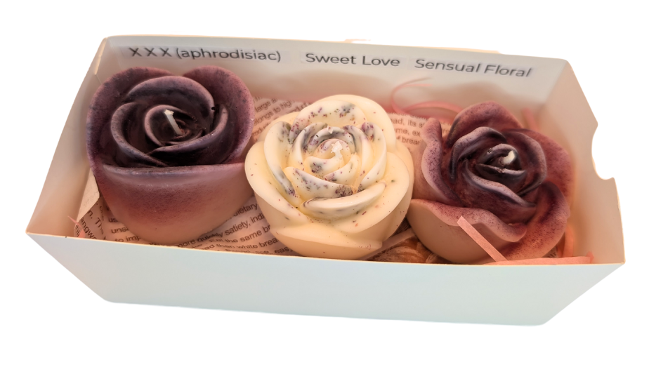 Rose Tealight Candles (Set of 3)
