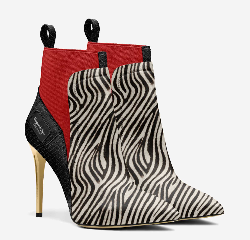 Handcrafted - High-Heel Sock Design Hair Leather