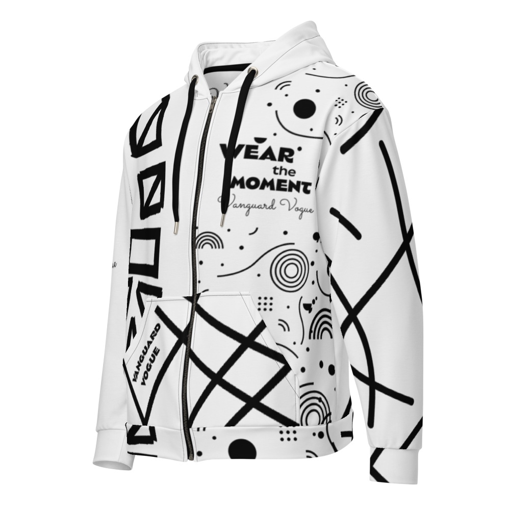 All-Over Print ASTRO CODE Recycled Fabric Unisex Zip Hoodie