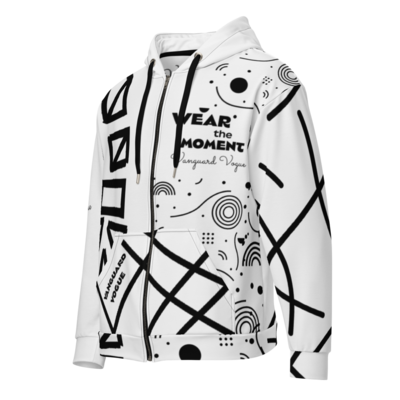 All-Over Print ASTRO CODE Recycled Fabric Unisex Zip Hoodie